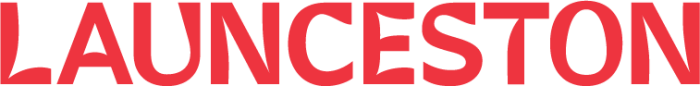 Launnie wordmark CMYK MID RED